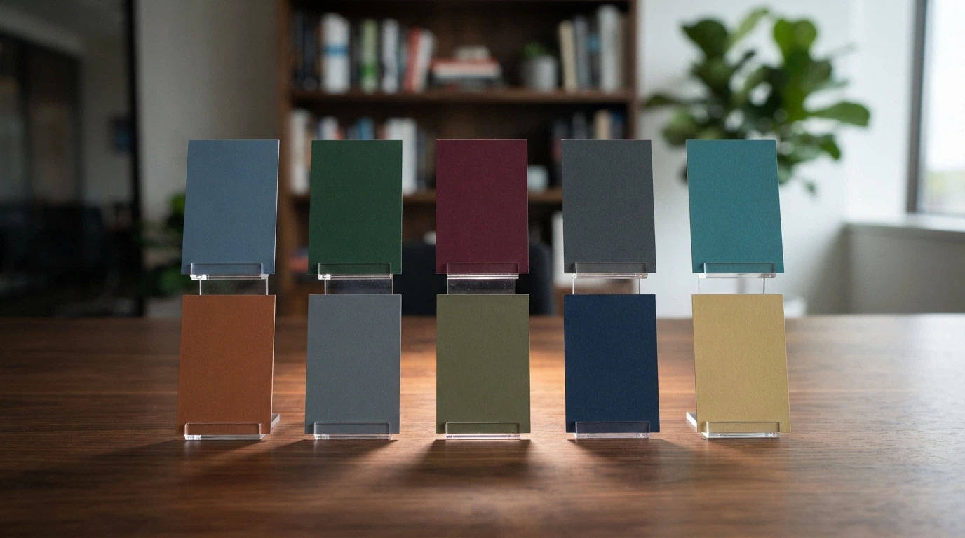 A desktop arrangement of ten casino-branded cards laid out side by side for comparison